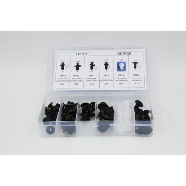 IC Fästelement till bil i plast 50-pack