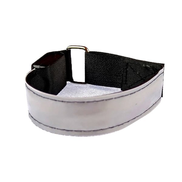 IC 1-pak LED reflekterende armbånd Nylon justerbart armbånd Luminou White
