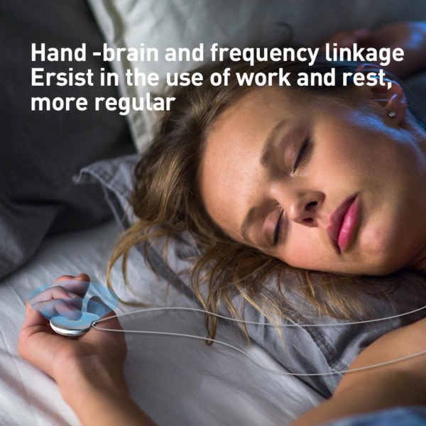 Chill Pill Device Håndholdt Ergonomisk Søvnstøtteapparat Forbedre Søvn Relief Svart