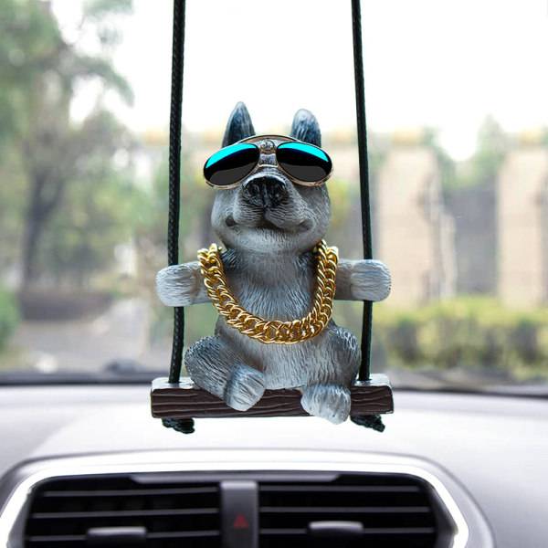IC Resin e Dog Anime Biltillbehör Swing Pendant Auto Rearview Mi B