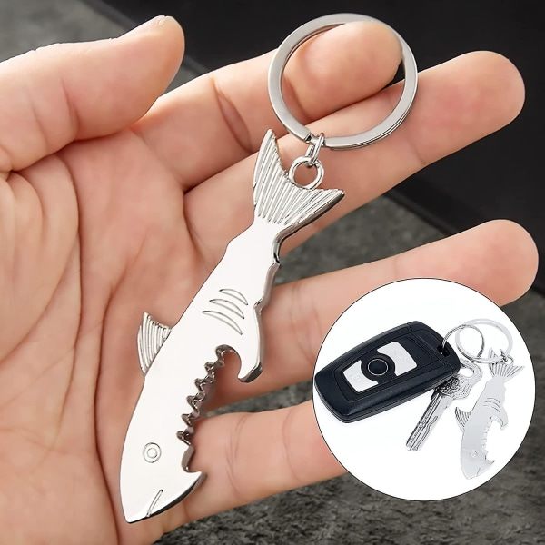 IC Metal Shark Flaskeåbner nøglering
