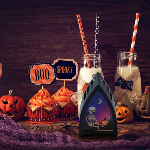 IC Halloween Party Lampe Dekoration: Halloween Skrivebords Ornament til Party Favorit Tilbehør