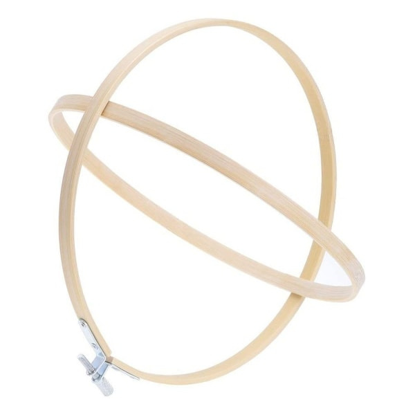 IC Rund broderbåge Naturträ sömnad Bambu Circle Set