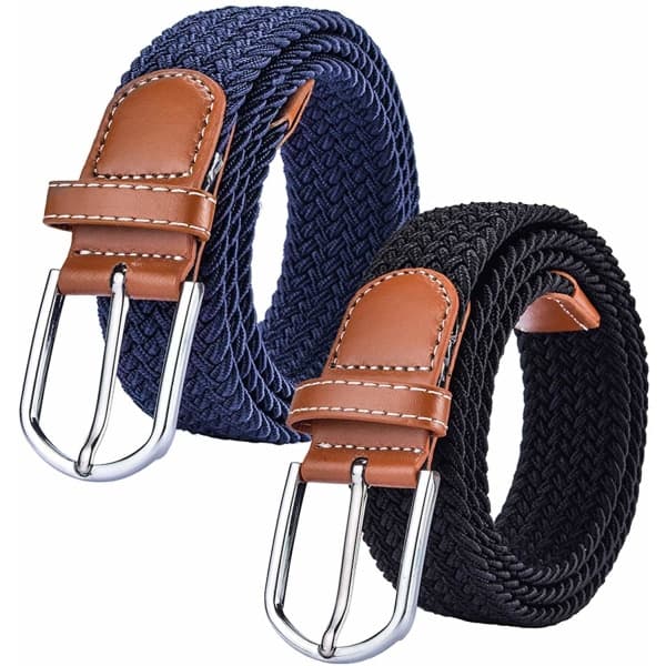 IC 2-pack Stretch Canvas Vävda Bälten - Dam Jeansbälten