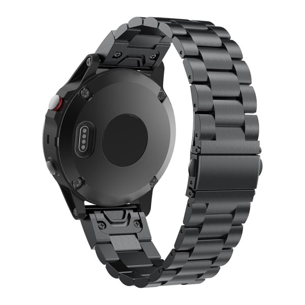 Garmin Fenix ​​​​5/6/6 Pro/7 Armbånd Rustfrit Stål Sort