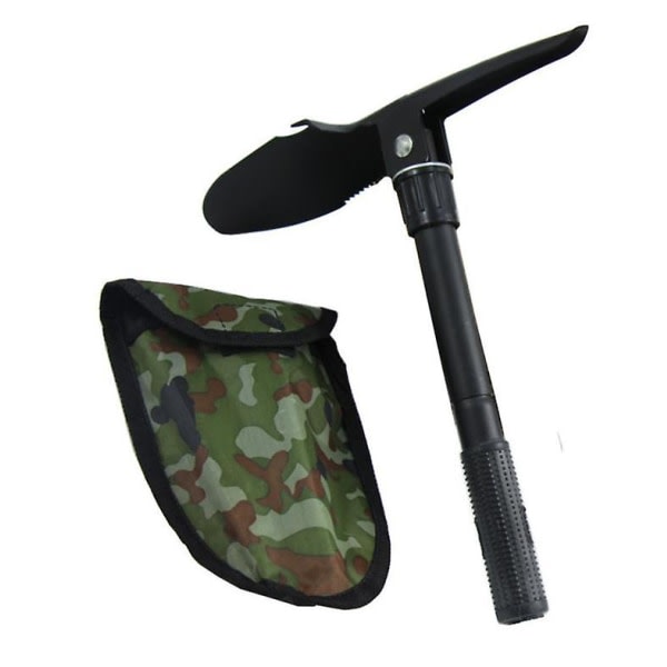 IC Multifunktionell Fällbar Spade Spett Bilfiske Utomhus Liten Spade