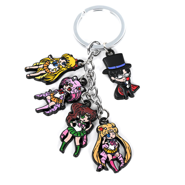 Sailor Moon Tsukino Usagi Anime Nyckelring Nyckelring Väska Hängande Nyckelring Julklapp IC