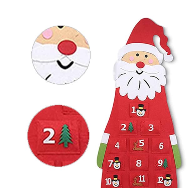 IC Julkalender, Filt Tomte Julkalender med 24 röda