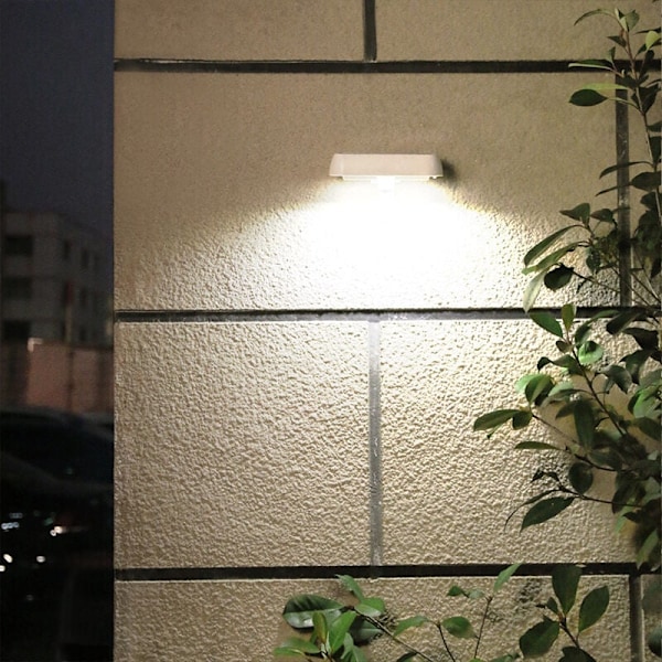 Solcelle Væglampe, LED Solcellelampe til Udendørs Have, Udendørs LED Væglampe IP65 Vandtæt Solcelle Dørlampe
