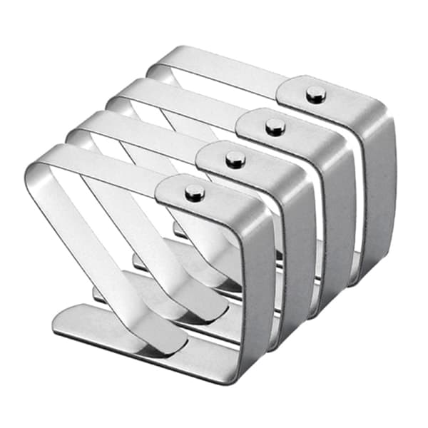 IC 4 stk rustfrit stål Anti-slip dukklemmer 4Pcs one size