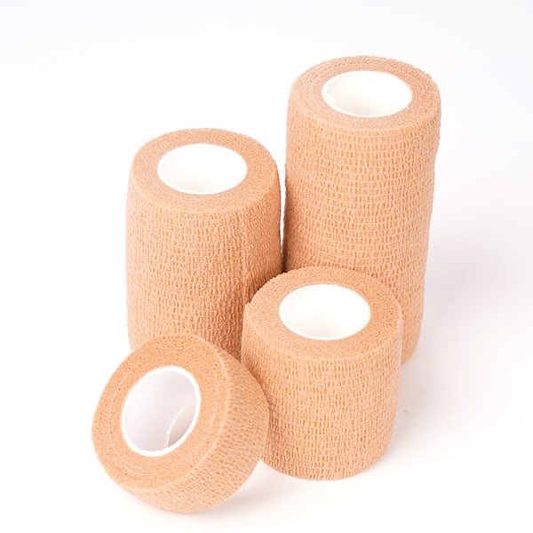 2 st färgade elastiska självhäftande sportbandage för hand och handled, bandage för att binda ko-ben och bordsben, skyddsbandage Lake Blue 15cm*4.5m