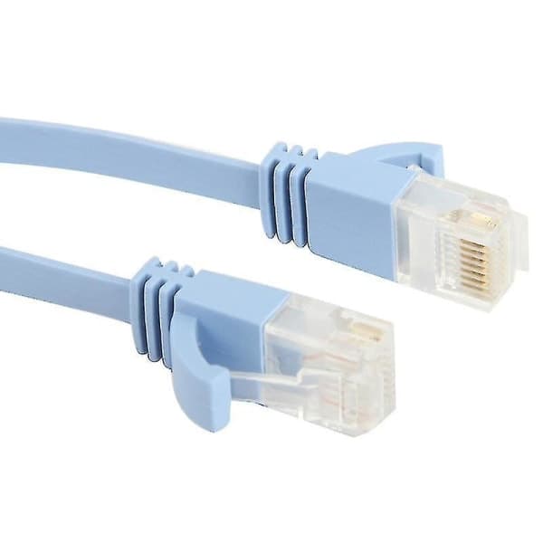 IC Cat6 Ultra-Tynn Flat Ethernet Nettverks LAN-kabel, Lengde: 10M