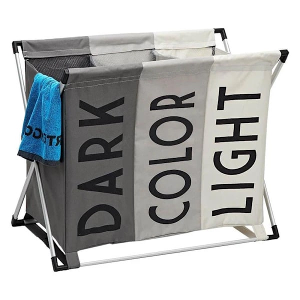 Elegant 3-piece Laundry Basket: Sort, Organize and Save Space Grey