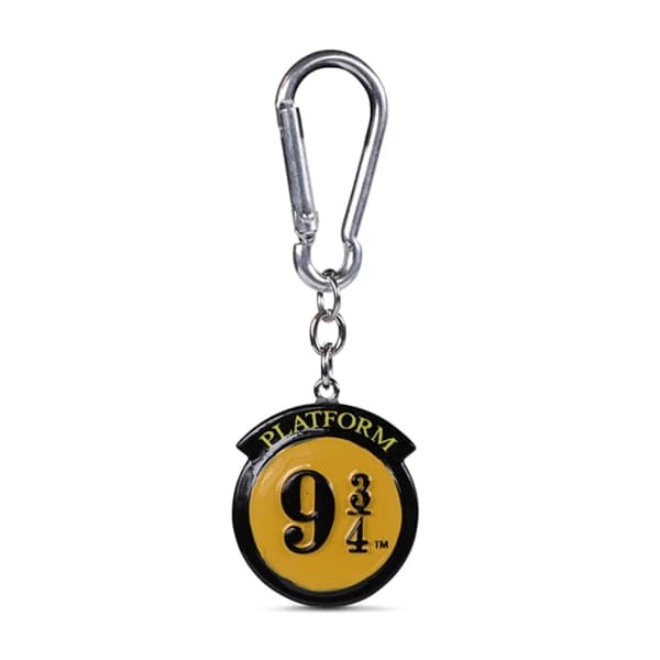 Harry Potter Platform 9 3/4 3D-nøglering One Size Gul/Sort Yellow/Black One Size IC