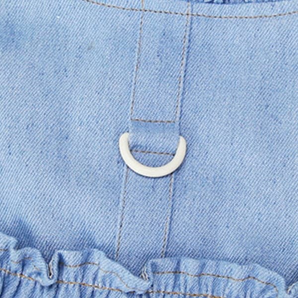 IC Pet Denim Sele Vest Skjorte med D-ring for små hunder Myk L