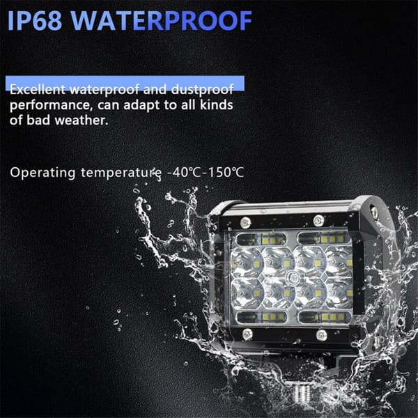 LED Lys Bar, 4 Tommer 60W 6000K LED Lysmoduler Arbeidslys for Lastebil Spotlights Båt Pickup ATV UTV RV