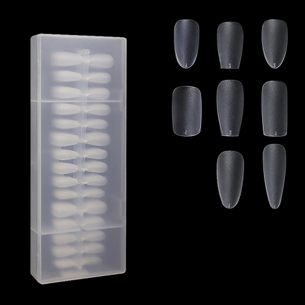 IC 240 st Franska Naglar Spetsar Transparenta Falska Gel Spetsiga Konst Akryl S A2 onesize