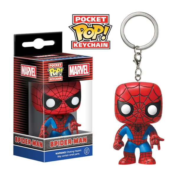 Tecknad Marvel Spiderman Snögubbe Nyckelring Nycklar Bilväska Liten IC