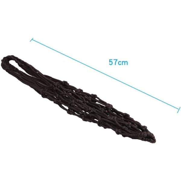 IC Mesh Taske Volleyball Basket Fodbold Fodbold Opbevaring Mesh Bærenet til en Bold (Sort)