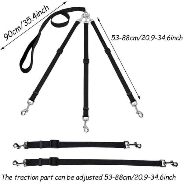 Galaxy Leaf 3-in-1 Dog Leash, Adjustable Leash, Detachable Dog Leash, Jogging Leash for Medium Dogs