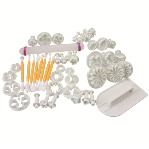 IC Kageudstans Blomfondant Kagedekorationssæt Form Stempel Fondant Form