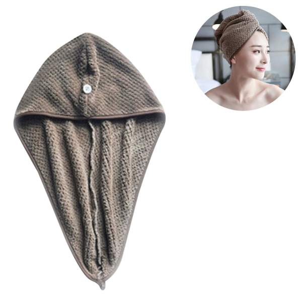 IC Hårtorkande Handdukar Absorberande Mikrofiber Hårhandduk Turban