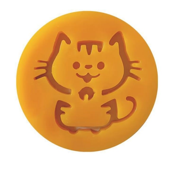 IC Husdjursdekal, hårborttagning och damning, dubbelsidig silikondekal (2. Lucky Cat Earl Orange + 1. Lucky Cat Sea King Green),