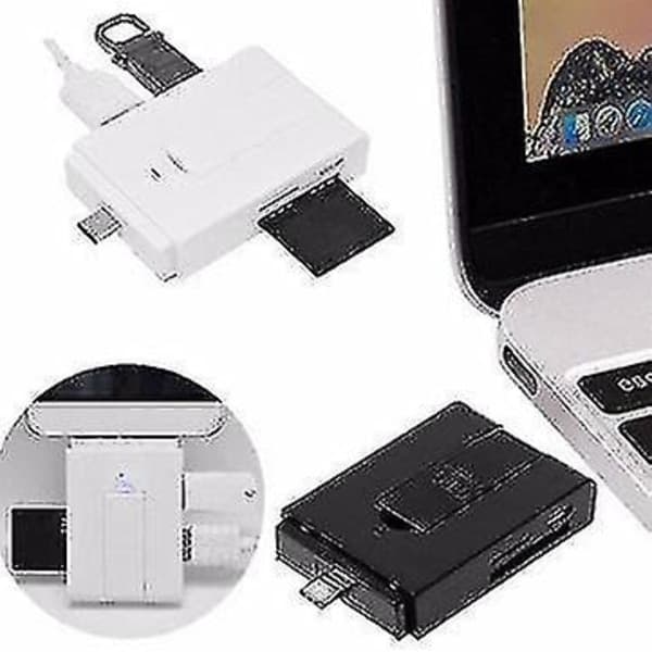 IC Typ-C Dobbelt USB 2.0 Micro USB OTG Stationær Holder Hukommelseskort TF
