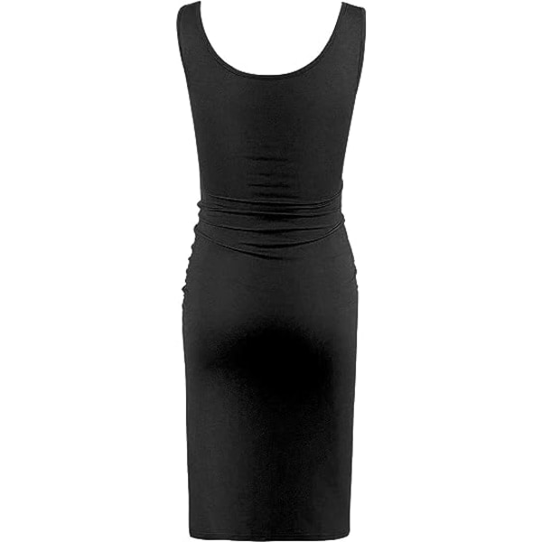 IC 1 del för kvinnor ärmlösa sommarkläder Mammakläder Casual bodysuit (svart, L)