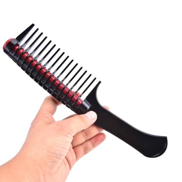 IC Professionel Bred Tand Hårkamborste Anti Statisk Salon Barbe Sort