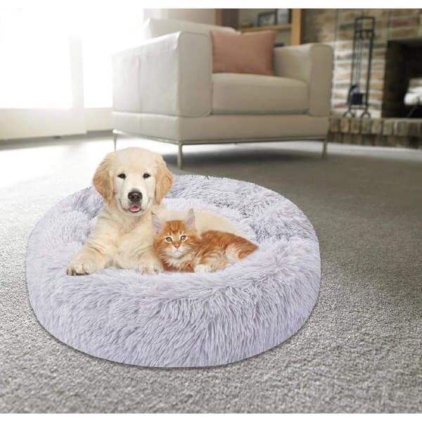 Hundebed, Rund Kennel Kattebur, Hundebur Dyp Sovepose