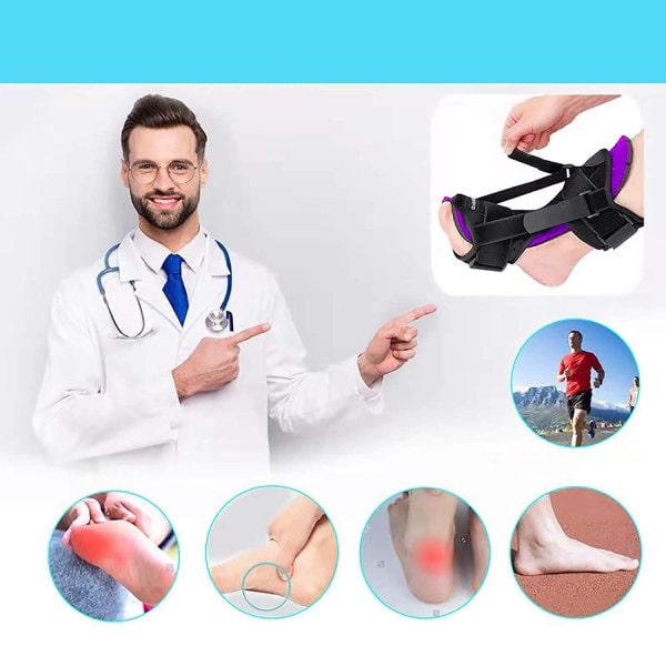 IC Plantar Fasciitis Natteskinne, Fodstøtte til Immobilisering