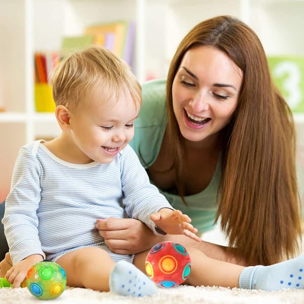 IC Magic Rainbow Puzzle Ball, Fidget Ball Puslespill Kul stress stil 3