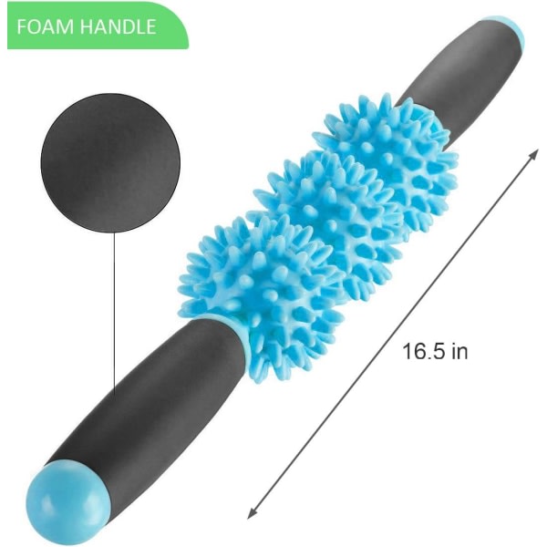 IC Fascia Muskelrulle - Fascia Roller för celluliter och ömma muskler - Nacke, ben, Body Roller Deep Tissue Massage Stick Verktyg