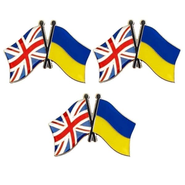 IC CNE 3x Ukrainan lippu - Diplomatibrossi