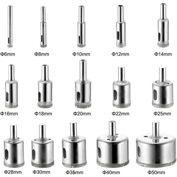 IC SKU00003 Erstatnings-slip- og borebit til 6-50 mm marmorkernehulssav