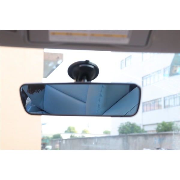 IC Anti-bländning dag/natt backspegel, universell bil lastbil interiör backspegel anti-bländning sugkopp blå spegel (24,5 cm x 6,6 cm)