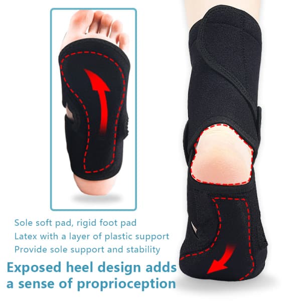 IC Sport Ankel Brace Strap Ärmar Stöd Elastisk bandage Fot P SoftLeft