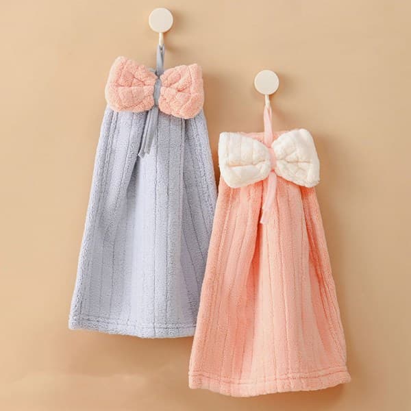 IC e Cartoon Bow-knot Handdukar Kök Badrum Superabsorberande A3
