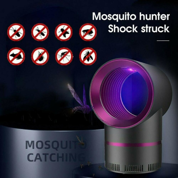 IC Elektrisk Myggfelle LED-lampe Zapper UV-lys Fluer Insekter Skadedyr Felle