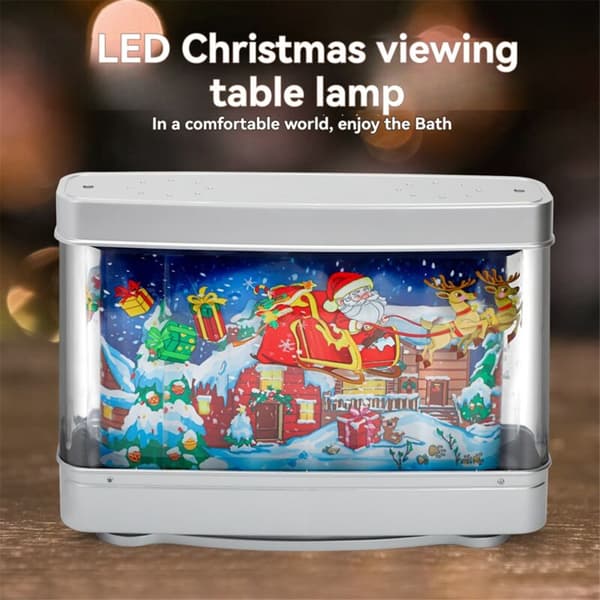 USB Akvarielampa Akvarium Dekor Natt Virtuell Dynamisk LED Bordslampa Söt Sovrumsinredning Julklapp