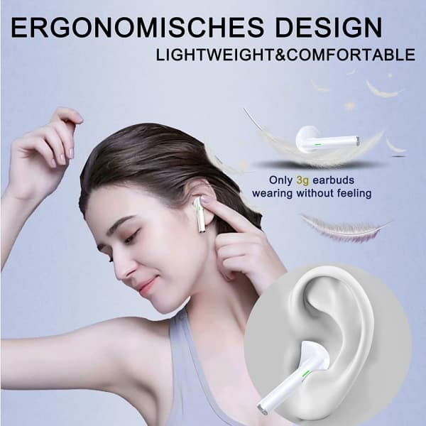 IC NOE Bluetooth-hörlurar, trådlösa in-ear-hörlurar