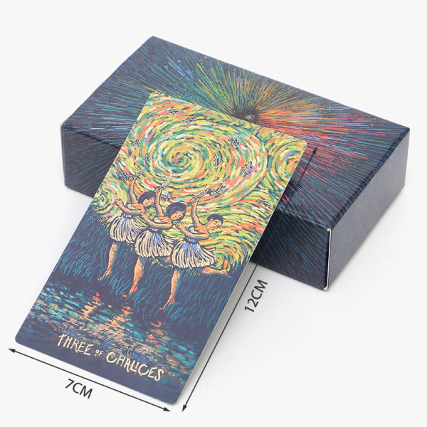 IC 12*7cm Prisma Tarot Brädspel Leksak Spådom Profet Ny Vision Prisma Tarot En Storlek