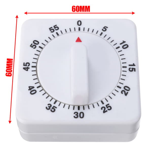 Kjøkken Timer IC Timer 60 Minutter Timing Alarm Lyd Magnetisk
