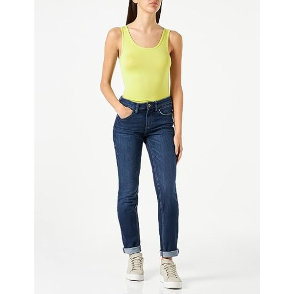 IC Slim-Fit Tank for kvinner, pakke med 2 Mångsidig T-skjorte for damunderkläder Ermløs sportlinne med rund hals, nederdel (stor)