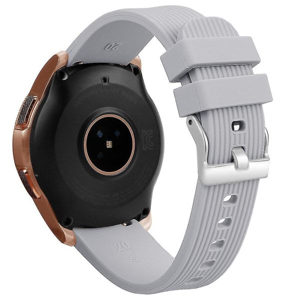 Silikonerstatningsarmbånd Håndledsrem kompatibel med Samsung Galaxy Watch Sm-r810 42mm Sort