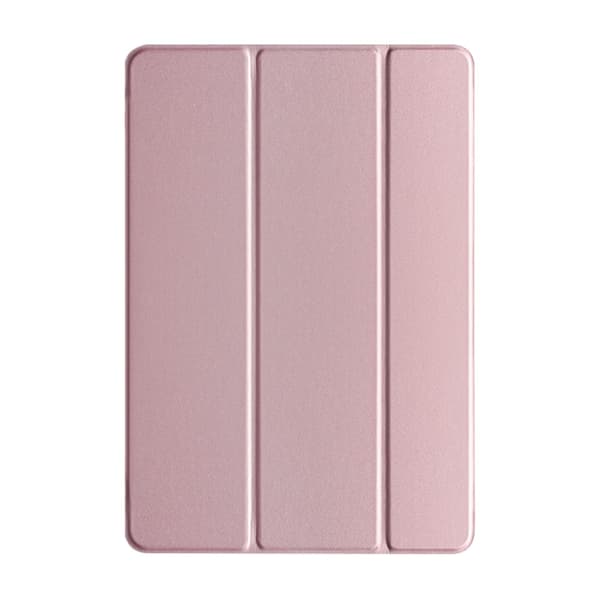 iPad 10.2 Trefoldbart deksel med stativfunksjon og hardt indre skall i plast for lesing og visning Rosegull Rosa guld