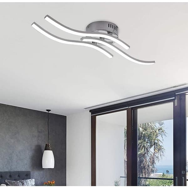 IC LED-taklampa, vågformad, 4000K Neutralvit