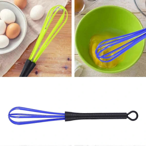 5-piece Plastic Whisk Set, Scratch-Free Mixing Tools for Cooking and Baking
