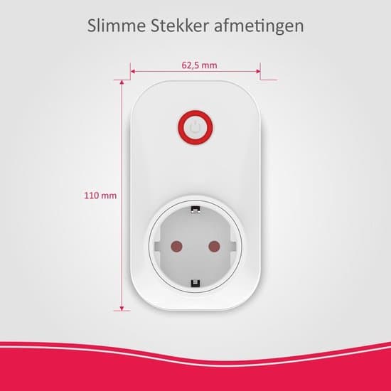 ELRO AS90PL Smart Plug-tilbehør for AS90S Home+ alarmsystem, app-styrt lysbryter opptil 2500W, hvit